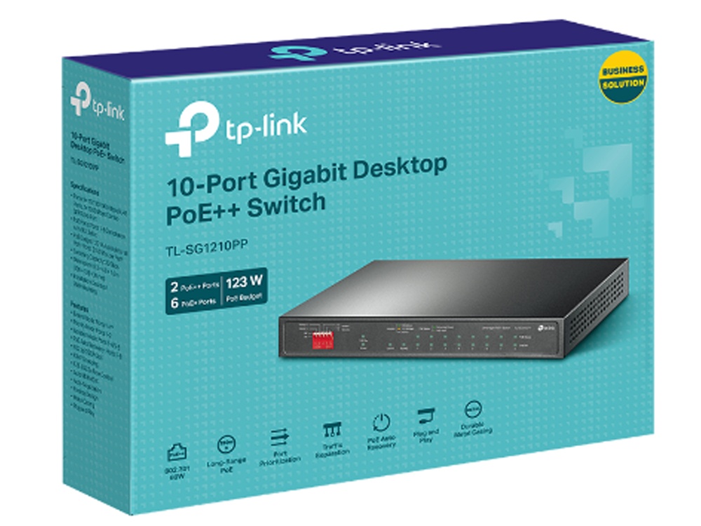 TP-Link TL-SG1210PP Switch Gigabit 10 Puertos PoE