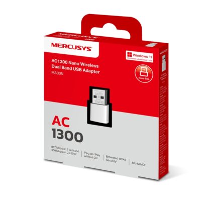 Mercusys MA30N AC1300 Nano WiFi USB