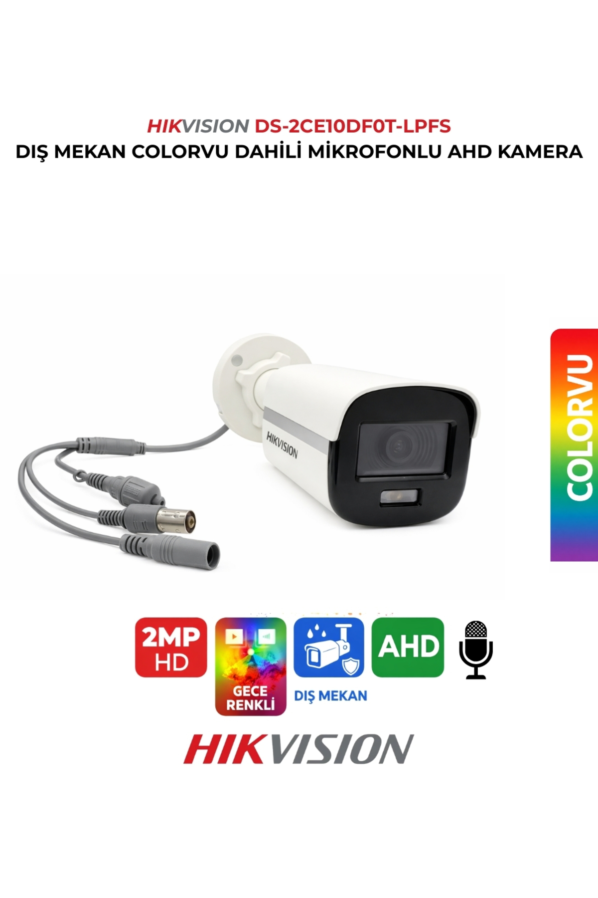 Hikvision 2MP ColorVu Cámara Bullet Híbrida - Imagen 5