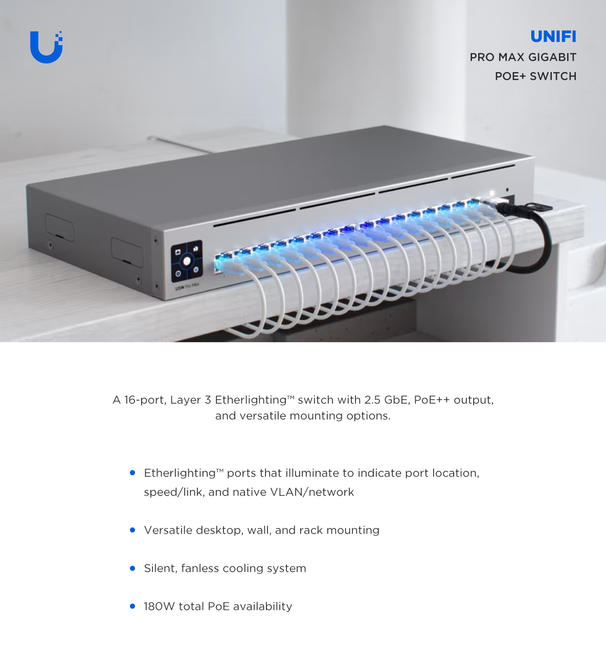 Switch Ubiquiti Pro Max 16 PoE - Imagen 4