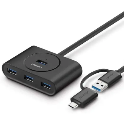 UGREEN CR113 Hub USB 3.0 4 Puertos - Adaptador Compacto