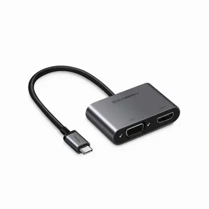 UGREEN Adaptador USB-C a HDMI+VGA con PD 100W - 4K@30Hz
