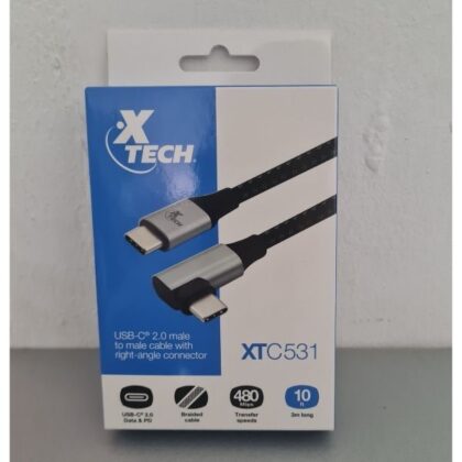 Xtech Cable USB-C 3m Negro