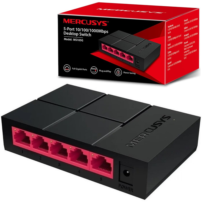 Mercusys MS105G Switch Gigabit 5 Puertos - Imagen 3