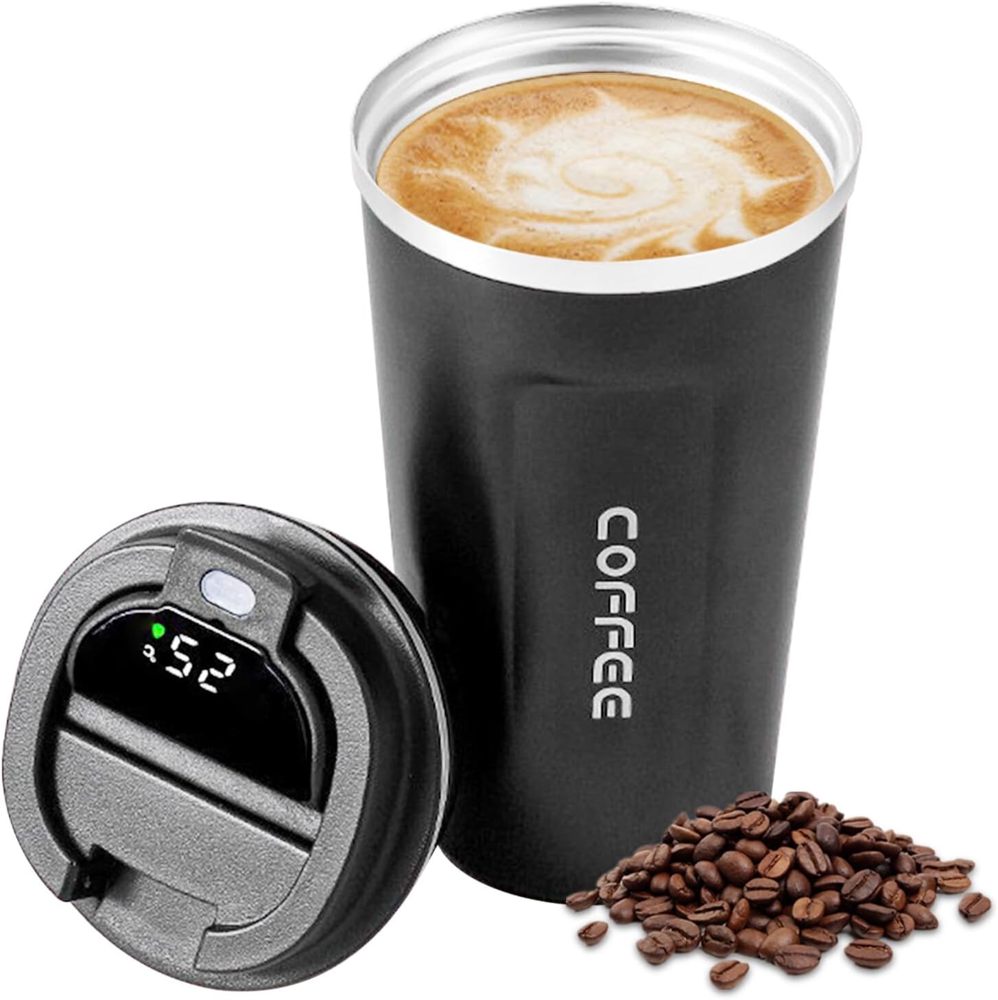 Taza Térmica LG Negro - Ideal para Café y Té