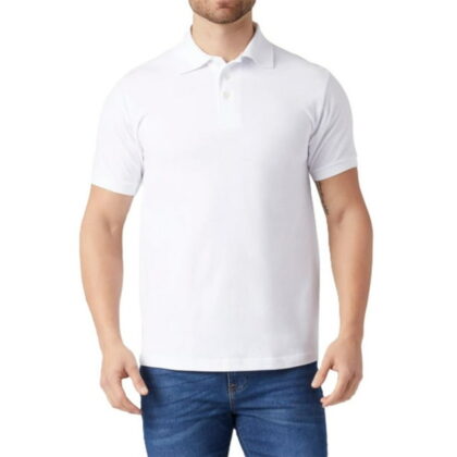 Polo Teros Deltron Talla XL Blanco - Merchandising