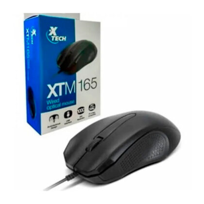 Xtech Mouse Óptico Negro USB Cableado