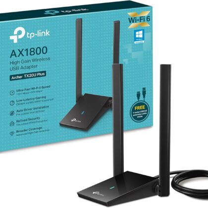 TP-Link Archer TX20U Plus V1 - Adaptador Wi-Fi 6 USB 3.0