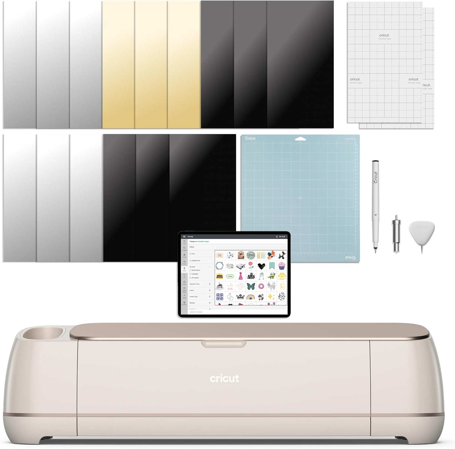 Cricut Maker 4 Bundle Kit Máquina de Corte Inteligente