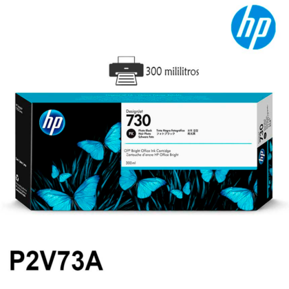 HP 730 Cartucho Negro Mate 300ml