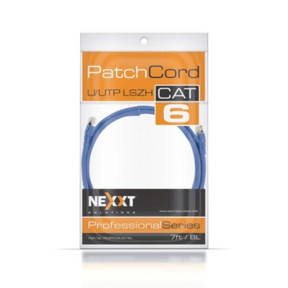 Nexxt Cat6A Patch Cord 7ft Azul