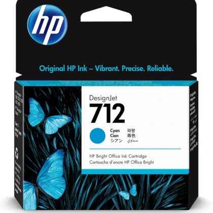HP 712 Cartucho de Tinta Cián Original 29 ml