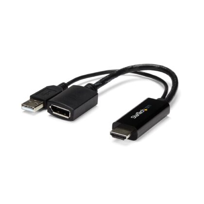 Conversor HDMI a DisplayPort 4K Alimentado por USB