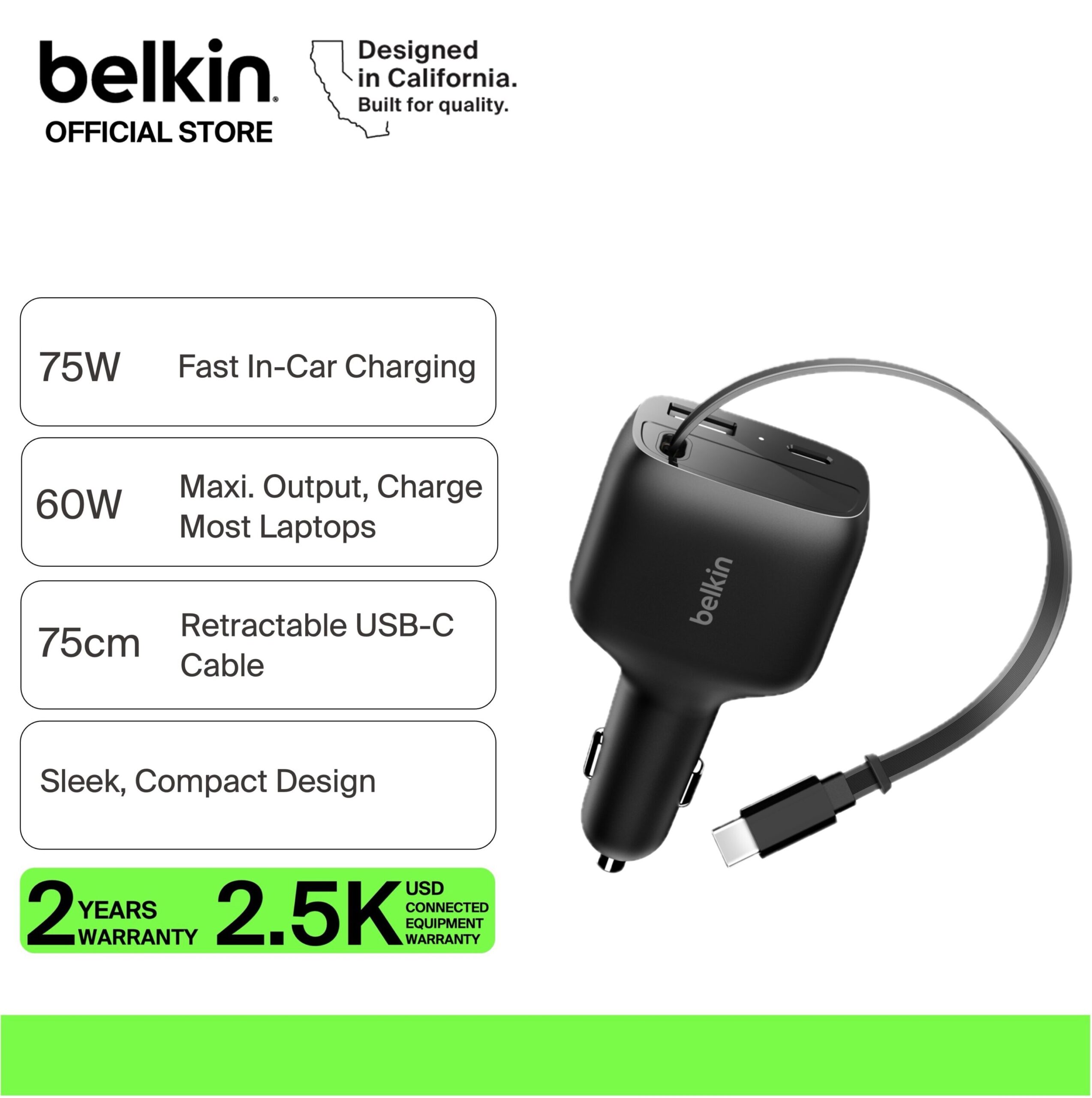 Cargador Belkin Ion de Litio para Nintendo Switch 2