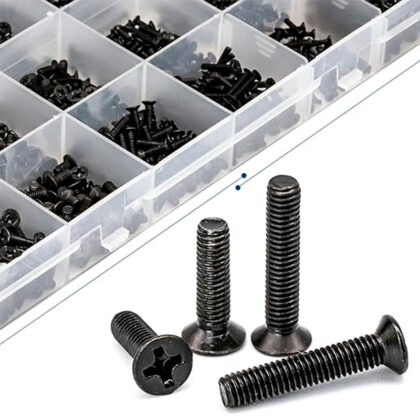 Kit de 720 Tornillos Planos NINDEJIN para Electrónica y Bricolaje
