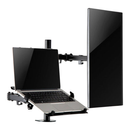 Soporte Monitor+Laptop Speaka SP-MM-302 Doble Brazo Articulado