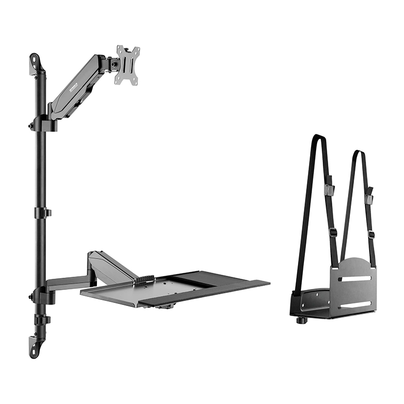 Soporte de Pared para Monitor + Bandeja Teclado SpeaKa SP-MM-710 - Imagen 2