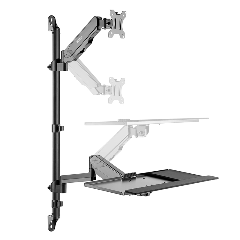 Soporte de Pared para Monitor + Bandeja Teclado SpeaKa SP-MM-710 - Imagen 4