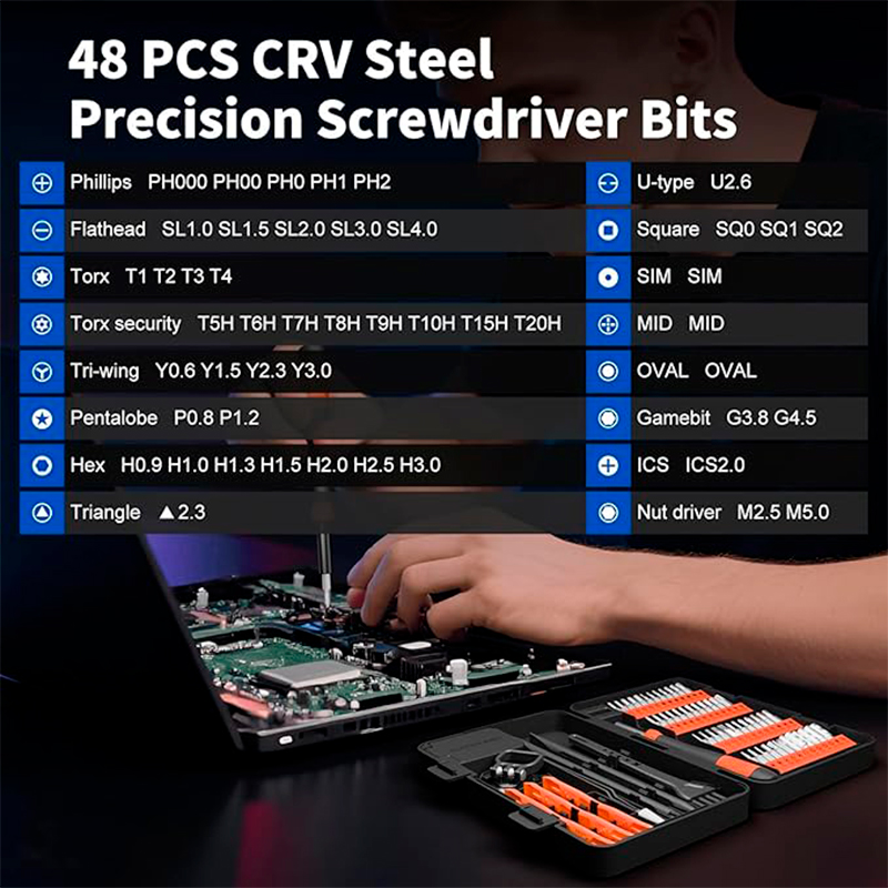 Juego de Destornilladores de Precisión STREBITO 64 en 1 - Imagen 4
