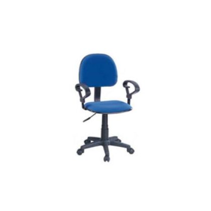 Silla Ergonómica Azul con Apoyabrazos