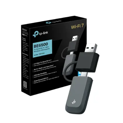 TP-Link Archer TBE400U Adaptador USB WiFi 7 Tri-Banda BE6500