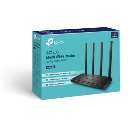 Router TP-Link Archer C6 AC1200 Doble Banda Gigabit