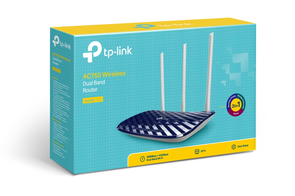 Router TP-Link Archer C20 AC750 Doble Banda - Imagen 2