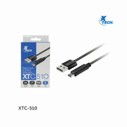 Cable USB-C a USB 2.0 Xtech 1.8m Negro