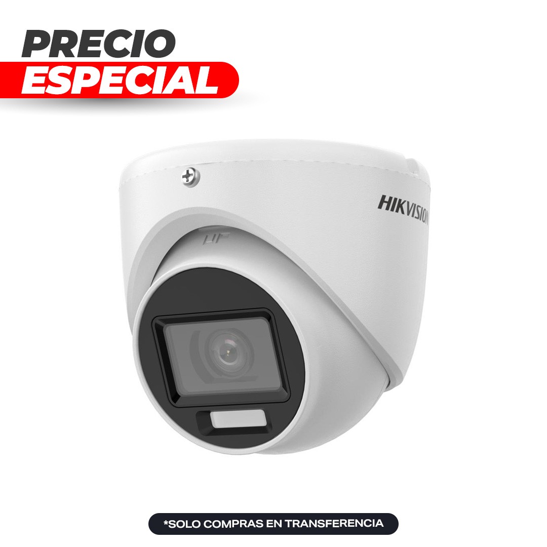 Cámara Hikvision 2MP con Luz Inteligente Híbrida