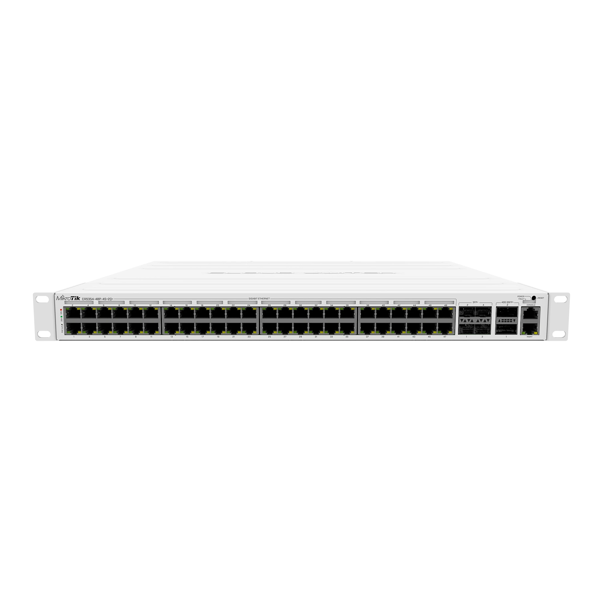 MikroTik CRS354-48P-4S+2Q+RM Switch Gigabit PoE 48 Puertos, 4 SFP+, 2