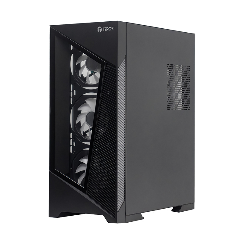 Case Gamer TEROS TE-1330G ATX Negro 3 Ventiladores RGB - Imagen 3
