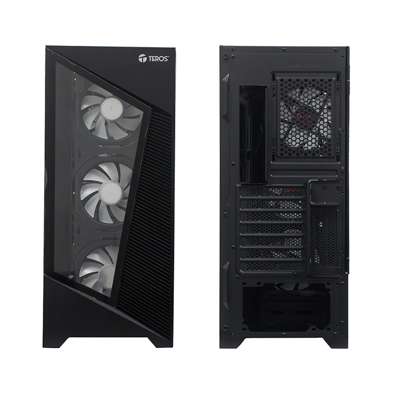 Case Gamer TEROS TE-1330G ATX Negro 3 Ventiladores RGB - Imagen 4