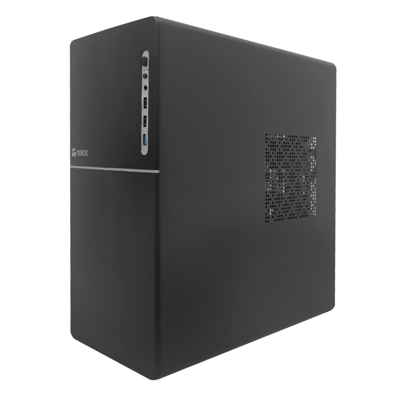 Gabinete TEROS TE-1038S ATX Negro con Fuente 250W USB 3.0 - Imagen 4