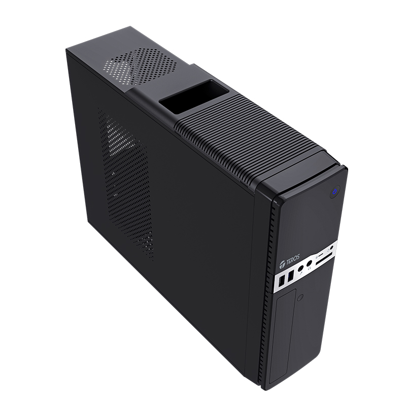 Case Teros TE-1032S Slim Micro-ATX 250W USB 3.2 Negro - Imagen 3