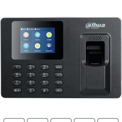 Control de Asistencia por Huella DAHUA DHI-ASA1222E con Pantalla 2.4"