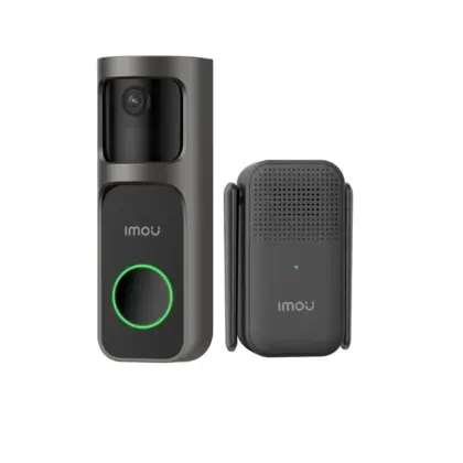IMOU Kit Doorbell 2S - Timbre WiFi 3MP con Extensor, Comunicación Bidi