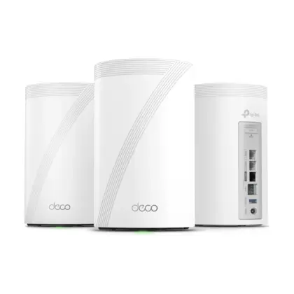 TP-Link Deco BE77 (3 Pack) Mesh WiFi 7 BE17000 Triple Banda