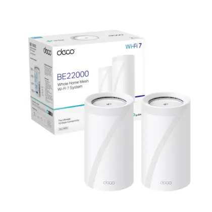TP-Link Deco BE85 (2 Pack) Mesh WiFi 7 BE22000 Triple Banda