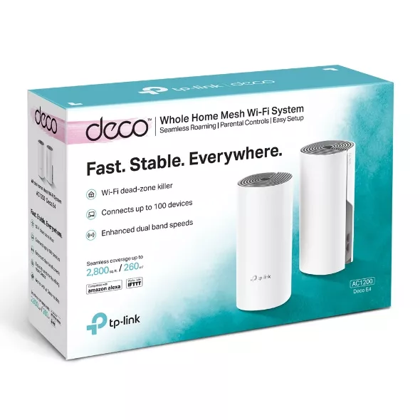 TP-Link Deco E4 (2 Pack) Mesh WiFi 5 AC1200 - Sistema Dual Band