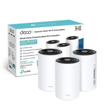TP-Link Deco PX50 (3-Pack) Mesh WiFi 6 AX3000 + Powerline G1500