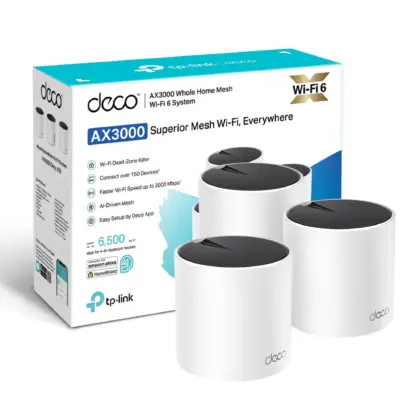 TP-Link Deco X55 (3 Pack) Mesh WiFi 6 AX3000 - Cobertura Total Hogar