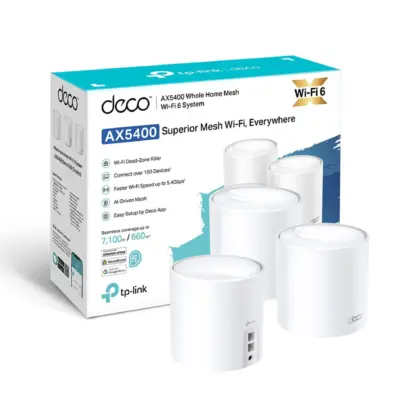TP-Link Deco X60 (3 Pack) Mesh WiFi 6 AX5400 Sistema Dual Band