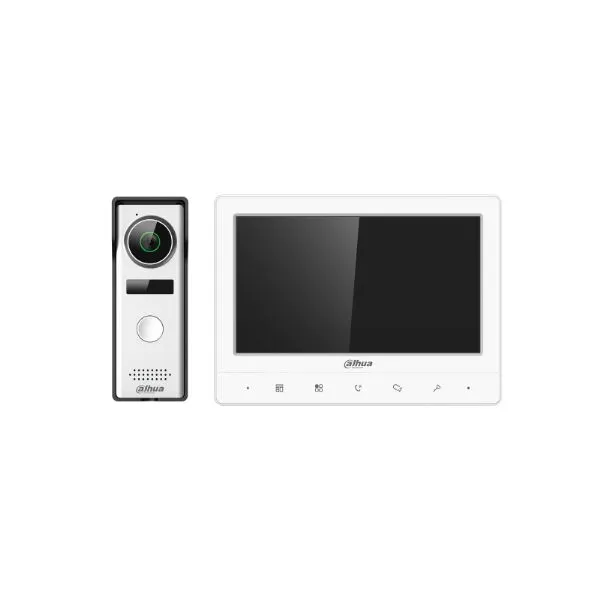Kit Videoportero Análogo Dahua 7" + Frente 1.3MP DWDR IP66