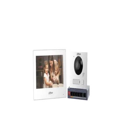 Kit Video Portero IP Dahua 1 Botón, Monitor Táctil 7" WiFi, Switch PoE