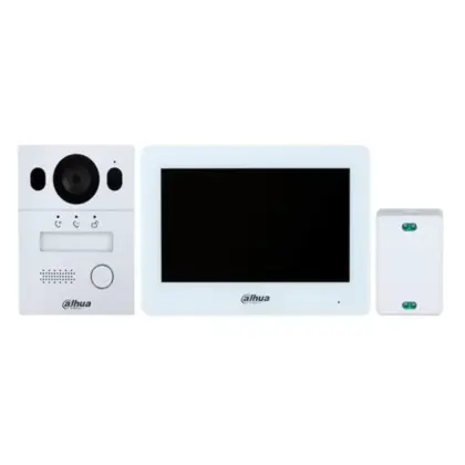 Kit Videoportero Híbrido 2 Hilos 2MP + Monitor WiFi 7" Dahua
