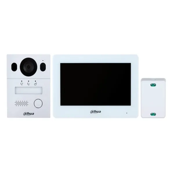 Kit Videoportero Híbrido 2 Hilos 2MP + Monitor WiFi 7" Dahua