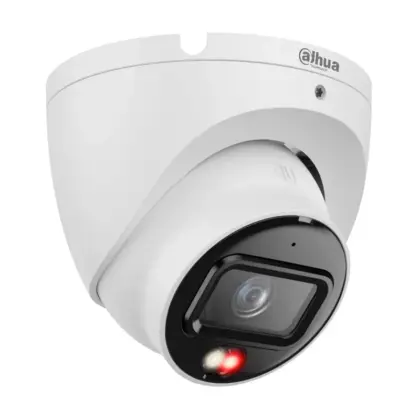 Cámara IP Domo Dahua 6MP Dual Light con Micrófono, IP67, PoE
