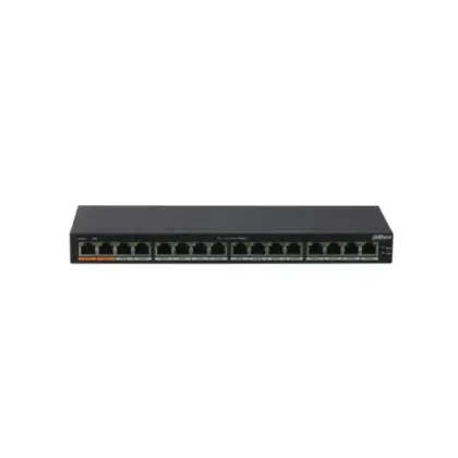 Switch PoE Gigabit 16 Puertos No Administrable 190W DAHUA
