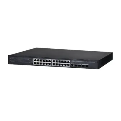 Switch PoE Gigabit 24 Puertos 370W Dahua DH-PFS4428-24GT-370