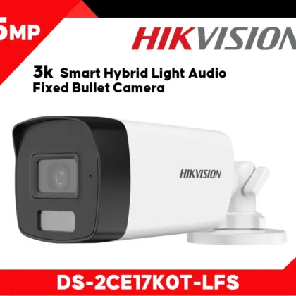 Hikvision Cámara Bullet 5MP con Luz y Micrófono